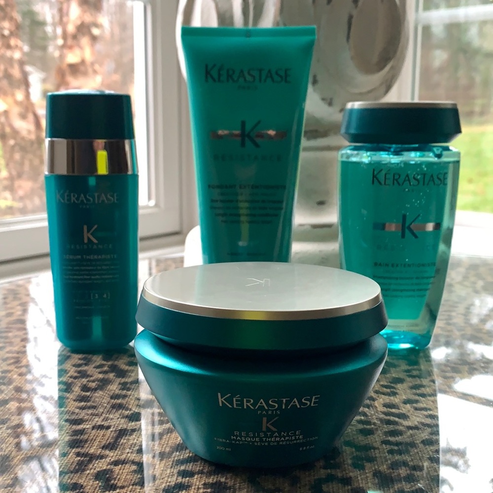 Kerastase Resistance Haircare Set — includes shampoo, conditioner, mask, serum